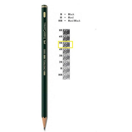 LAPIS GRAFITE CASTELL 9000 SEXTAVADO- 5B