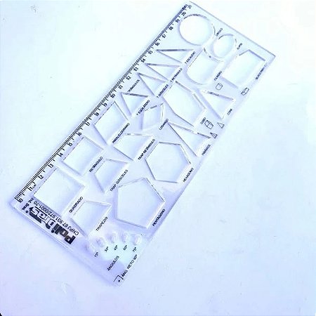 REGUA COM FORMAS GEOMETRICAS