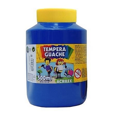TEMPERA GUACHE 500 ML AZUL TURQUESA