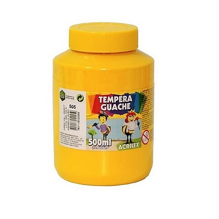 TEMPERA GUACHE 500ML AMARELO OURO