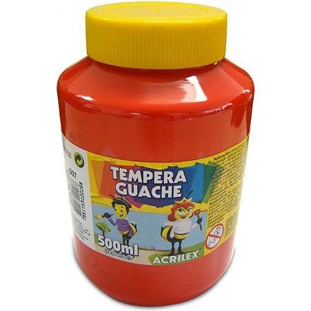 TEMPERA GUACHE 500ML VERMELHO FOGO