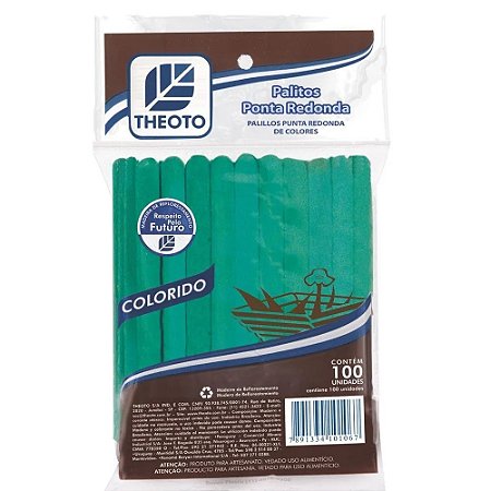 PALITO SORVETE KV THEOTO C/100 VERDE