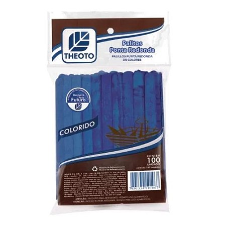 PALITO SORVETE KV THEOTO C/ 100 AZUL