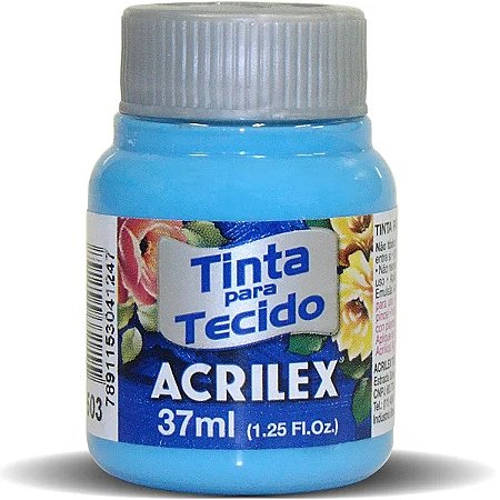 TINTA TECIDO FOSCA/ 37 ML AZUL CELESTE