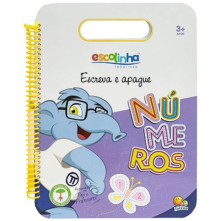 ESCOLINHA ESCREVA, APAGUE E ESCREVA NOVAMENTE!NUMEROS