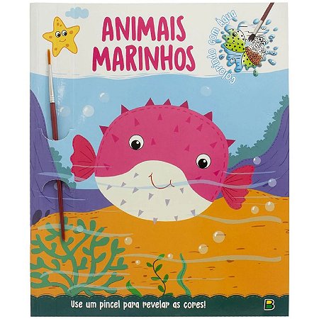 COLORINDO COM AGUA:ANIMAIS MARINHOS
