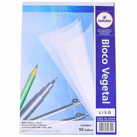 PAPEL VEGETAL A3 FOLHA