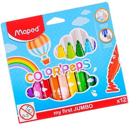 HIDROCOR COLOR PEPS MAXI 12 CORES