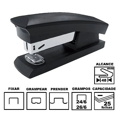 CIS C-8 GRAMP MET. 26/6 PRETO P/ 12 FLS