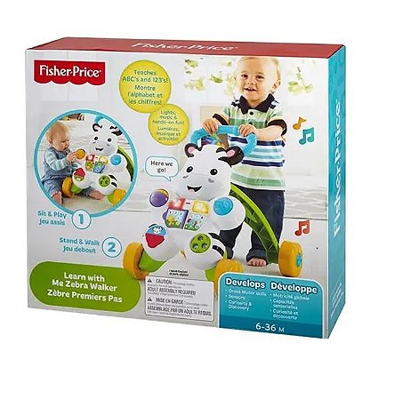 DLH48 FISHER PRICE-APOIADOR ZEBRA