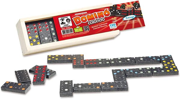 DOMINO DE MADEIRA - PINGOS COLOR