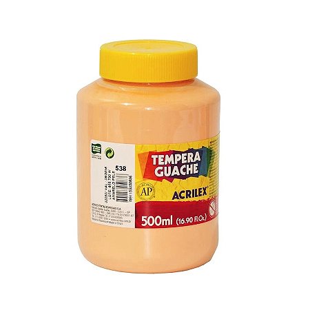 TEMPERA GUACHE 500ML AMARELO PELE