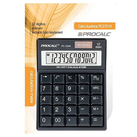 PC234K - CALCULADORA DE MESA 12 DIG