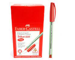 ESFEROGRAFICA TRILUX PONTA FINA- VERMELHA