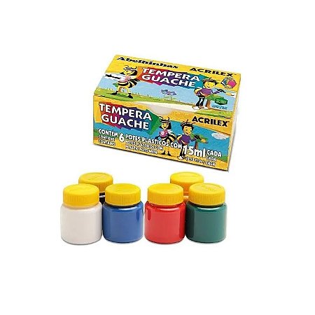 TEMPERA GUACHE/15ML 6 CORES