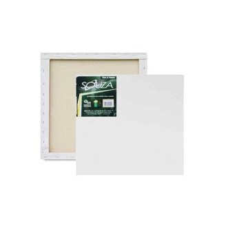 TELA P/ PINTURA 15X15CM TECIDO C/MOLD. MADEIRA