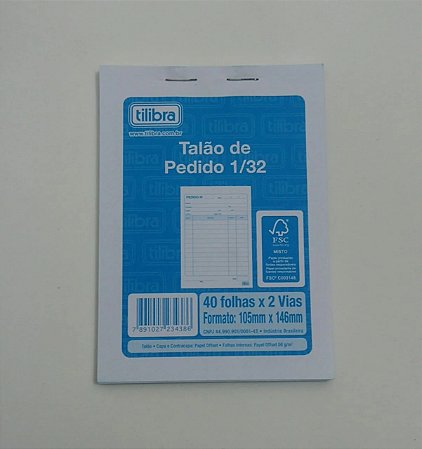 PEDIDO 1/32 PEQ 40X2 VIAS 7891027234386 0