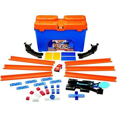 FLK89 HOT WHEELS TRACK BUILDER KIT COMPLETO SORT