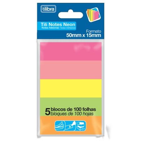 TILI NOTES 50X15MM 5C BL