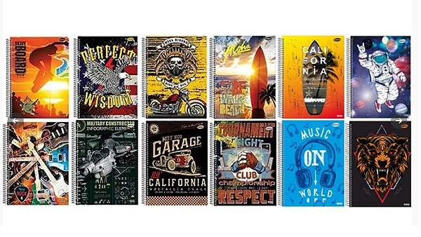 CAD. UNIV. C/D 1X1 96 FLS KBOM! MASC. S/AD