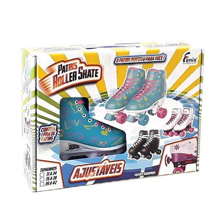 PATINS C/ 04 RODAS AJUSTAVEL