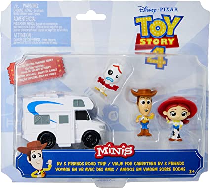 GGJ90 TOY STORY 4    MINI FIGURAS 3 PACK  VEICULO GGJ90
