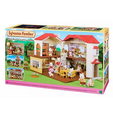 CASA TELHADO VERMELHO COM LUZES