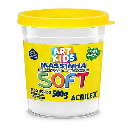 MASSA DE MODELAR SOFT 500G  BRANCO