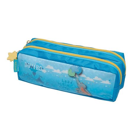 ESTOJO DUPLO SIMPLES DUMBO BALLON AZUL U