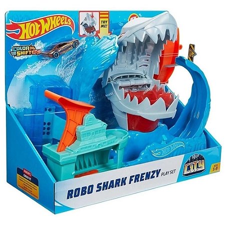 GJL12 HOT WHEELS CITY ROBO TUBARAO