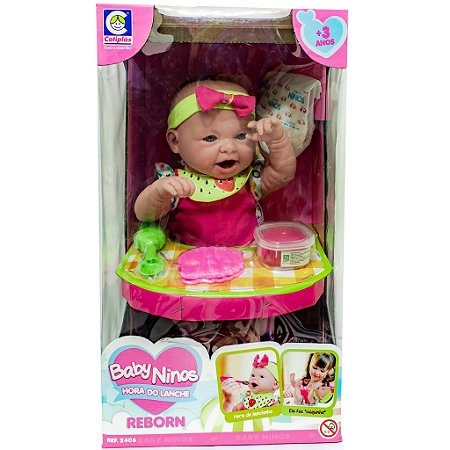 BABY NINOS HORA DO LANCHE REBORN