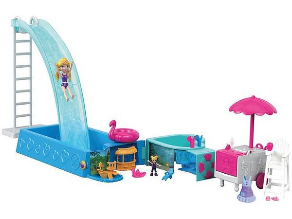 POLLY PISCINA SURPRESAS ESCONDIDAS UNIDADE GFK51 - MATTEL