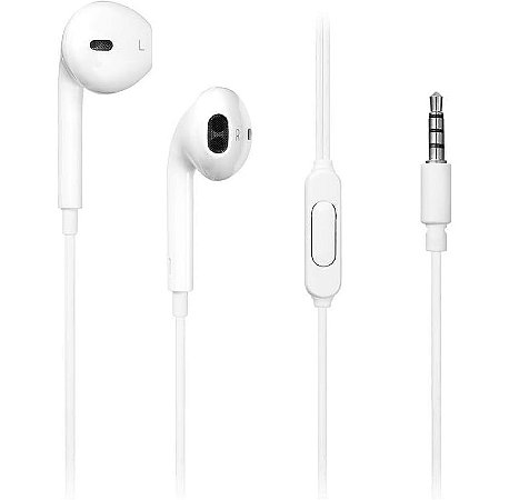 EARPHONE EARBUD MULTILASER BRANCO