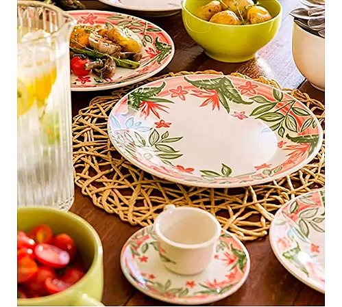 1 AP. DE JANTAR/CHA 30PCS - TB - JARDIM TROPICAL - M164-1992