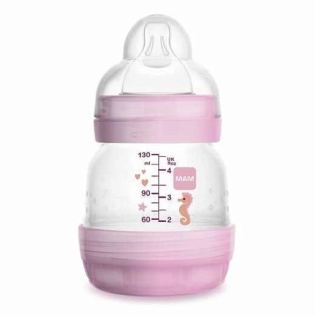MAMADEIRA MAM EASY START 130ML - EMBALAGEM UNITARIA ROSA