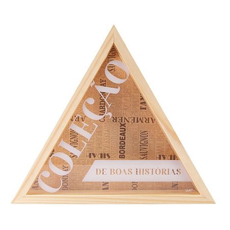 PORTA ROLHAS SHAPE TRIANGULO - VINHOS