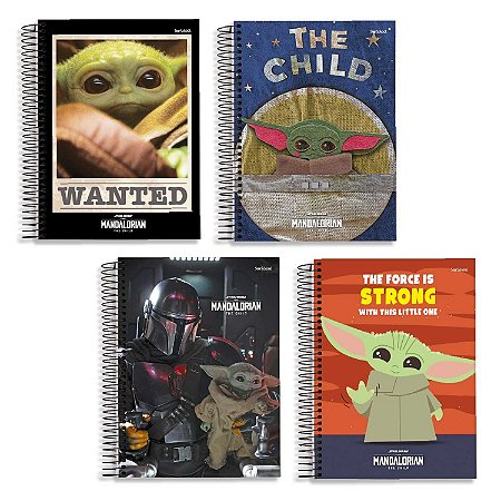 STARSCHOOL CADERNO ESP. UNIV 1M MANDALORIAN CD 80