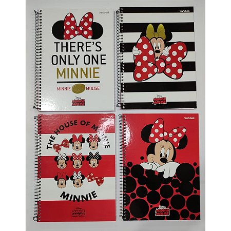 STARSCHOOL CADERNO ESPIRAL UNIV 1M MINNIE CD 80FLS
