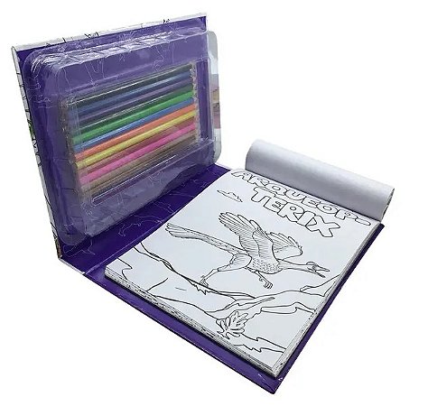 MEGAKIT PARA COLORIR: FANTASTICOS DINOSSAUROS