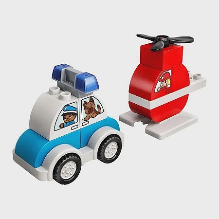 HELICOPTERO DOS BOMBEIROS E CARRO DA POLICIA