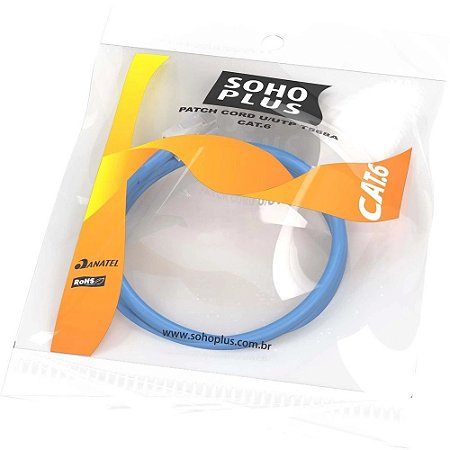 PATCH CORD SOHOPLUS CAT6 0,5M AZ