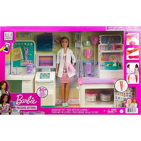 GTN61 BARBIE Y CAN BE CLINICA MEDICA COM MASSINHA PLAY SET