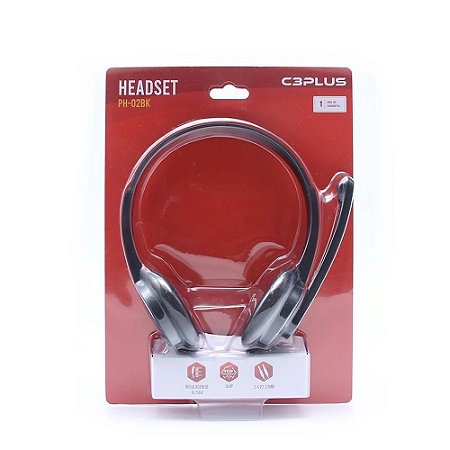 FONE C/MIC PH-02BK PRETO C3P