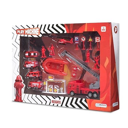 PLAY MACHINE - PLAY SET BOMBEIRO RESGATE