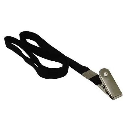 CORDAO CRACHA C/PRESILHA MARES PRETO(E)