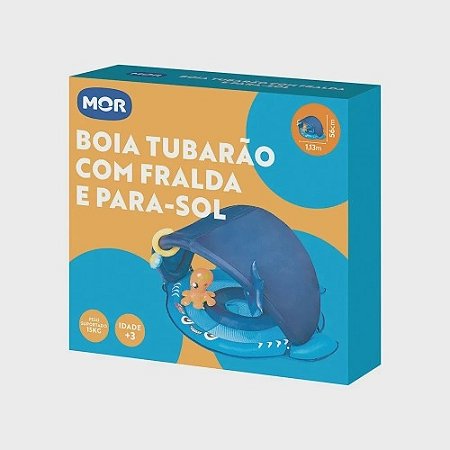 BOIA TUBARAO COM FRALDA E PARA-SOL SORT (6) B