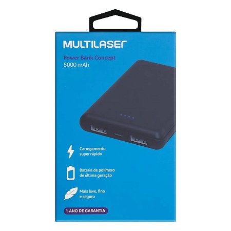 POWER BANK 5000 MAH POLIMERO CONCEPT