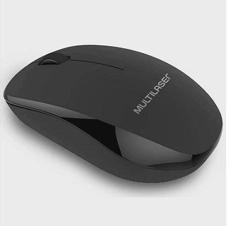 MOUSE SEM FIO 2.4 GHZ 1200 DPI PRETO USB POWER SAVE COM PILH