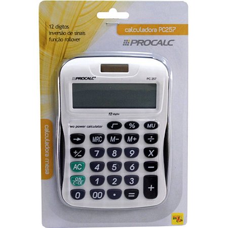 PC257 - CALCULADORA DE MESA 12 DIG