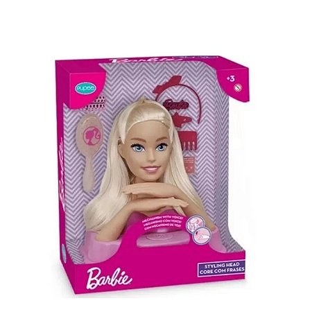 BARBIE STYLING HEAD CORE COM FRASES